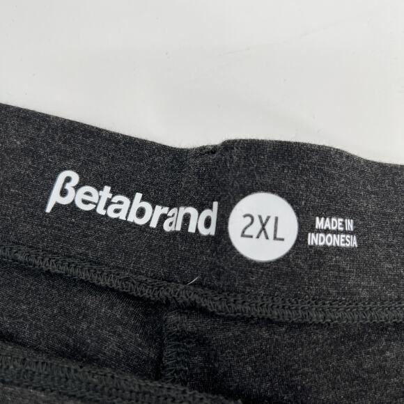Betabrand Classic Straight Leg Dress Pant Womens Plus Size 2XL Charcoal Gray - Picture 3 of 10
